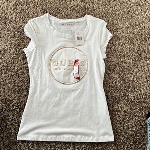 Brand new white guess t shirt